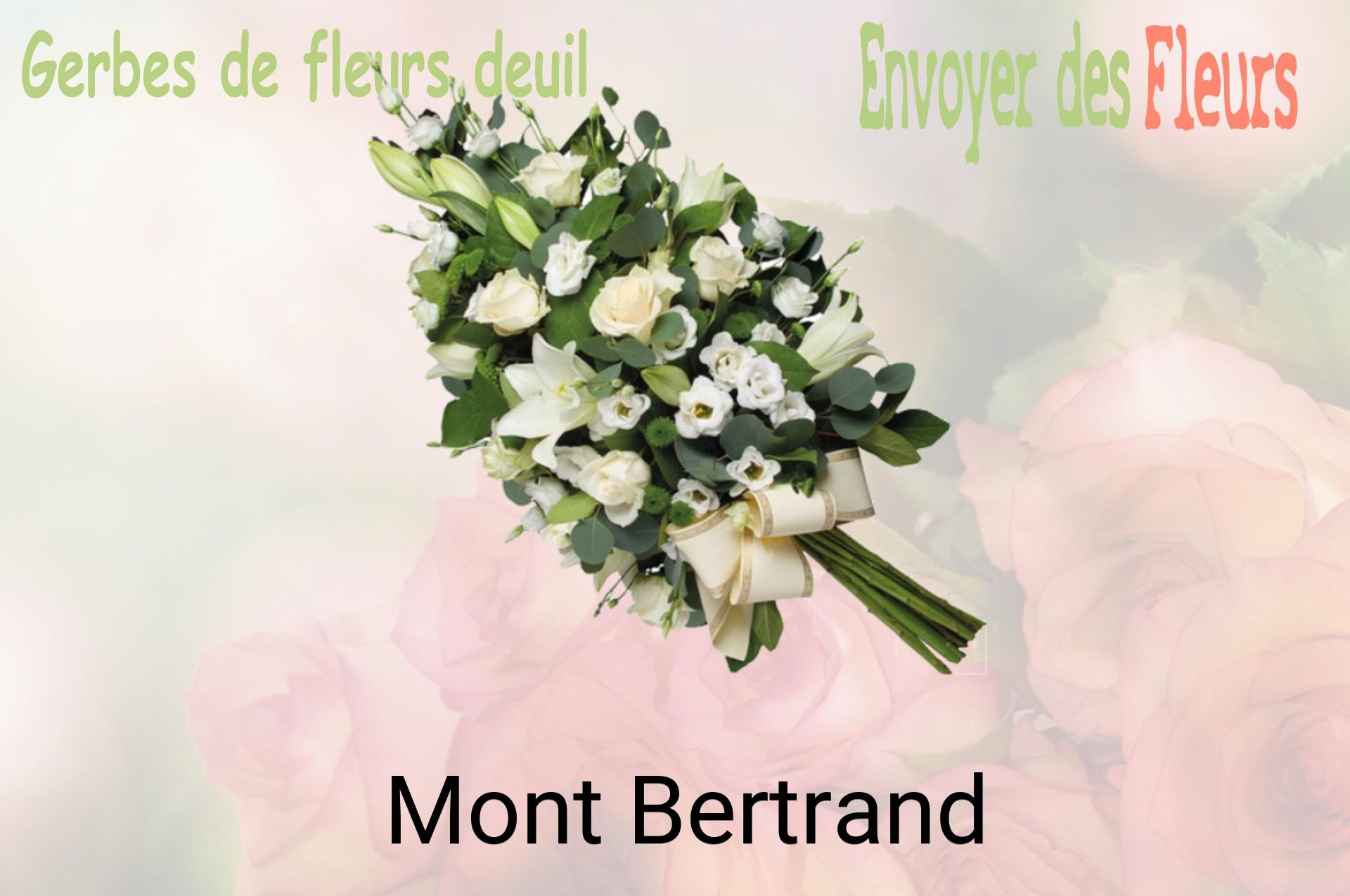 Gerbe de fleurs de deuil livrée à Mont-Bertrand